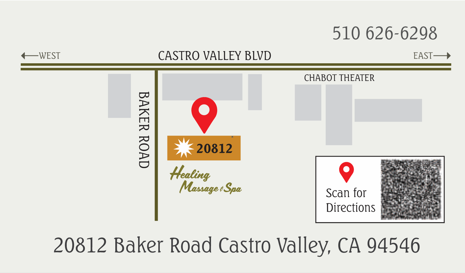map picture of healing massage